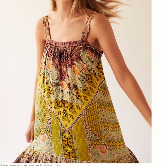 Lovett Tropical Aztec Boho Hipster Hippie Art Beach Floral Chic Peasant Dress - Picture 3 of 7